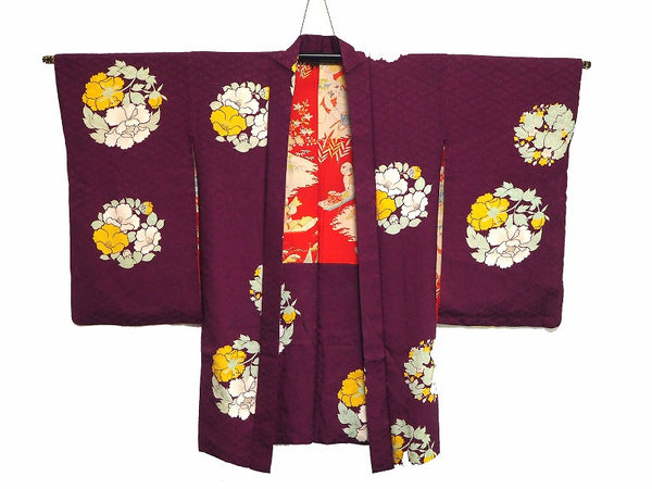ha0024 haori - haorijJacket -   Japanese vintage jacket silk